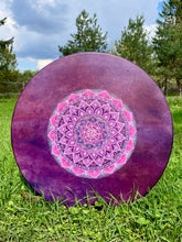 18” Rose Mandala drum, Shaman drum, deer skin drum, medium size drum, Medicine drum