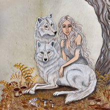 18” Wolf Spirit drum, Shaman drum, deer skin drum, medium size drum, Medicine drum