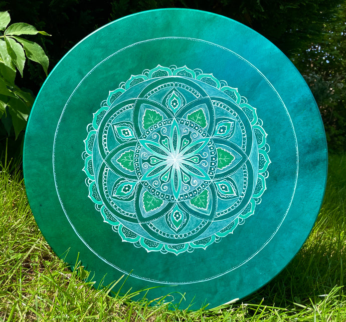 20’ Magic Mandala drum, Shaman drum, deer skin drum, medium size drum, Medicine drum