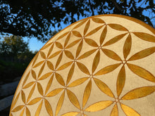 16’ Golden flower of Life drum, Shaman drum, deer skin drum, small size drum, Medicine drum