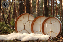 18’ White Magic drum, Shaman drum,  Small Size Drum, white deer skin drum, Medicine drum