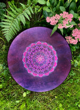 18” Rose Mandala drum, Shaman drum, deer skin drum, medium size drum, Medicine drum