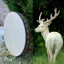 24” White Magic Drum,Deer spirit drum, Shamanic Drum, Medicine drum, Large size shaman-drum , Handmade drum