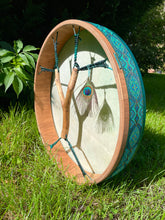 20’ Magic Mandala drum, Shaman drum, deer skin drum, medium size drum, Medicine drum