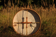 24” White Lion Drum,Leo spirit drum, Shamanic Drum, Medicine drum, Large size shaman-drum , Handmade drum