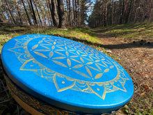 20’ Blue flower of Life drum, Shaman drum, deer skin drum, medium size drum, Medicine drum