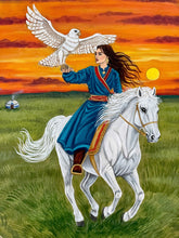 18” Horse-rider drum, Shaman drum, deer skin drum, medium size drum, Medicine drum