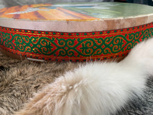 18” Horse-rider drum, Shaman drum, deer skin drum, medium size drum, Medicine drum