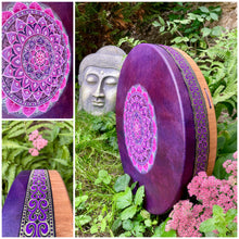 18” Rose Mandala drum, Shaman drum, deer skin drum, medium size drum, Medicine drum