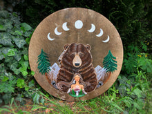 24”Bearspirit drum, Bearwoman Drum, Shamandrum, Medicine drum, Shaman-drum , Handmade drum, Large size drum, Hand drum, Medicine drum