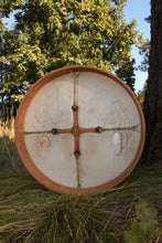 24” White Lion Drum,Leo spirit drum, Shamanic Drum, Medicine drum, Large size shaman-drum , Handmade drum