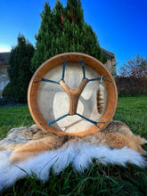 16’ Jackalope drum, Shaman drum, Small Size Drum, deer skin drum, Medicine drum