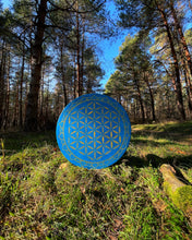 20’ Blue flower of Life drum, Shaman drum, deer skin drum, medium size drum, Medicine drum