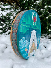 18’ Nordic Magic drum, Shaman drum, Medium Size Drum, deer skin drum, Medicine drum