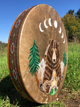 24”Bearspirit drum, Bearwoman Drum, Shamandrum, Medicine drum, Shaman-drum , Handmade drum, Large size drum, Hand drum, Medicine drum