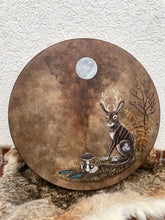 16’ Jackalope drum, Shaman drum, Small Size Drum, deer skin drum, Medicine drum