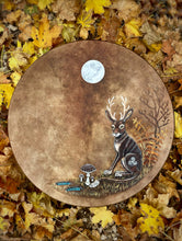 16’ Jackalope drum, Shaman drum, Small Size Drum, deer skin drum, Medicine drum