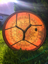 24” Sunflower Drum, Sunmandala drum, Shamanic Drum, Medicine drum, Large size shaman-drum , Handmade drum