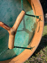 18” Green Spirit drum, Flower of Life Shaman drum, deer skin drum, medium size drum, Medicine drum