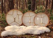 18’ White Magic drum, Shaman drum,  Small Size Drum, white deer skin drum, Medicine drum