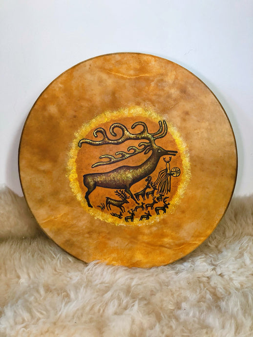 18’ Shamans drum, Deer spirit drum, Shaman drum, Medium Size Drum, deer skin drum, Medicine drum