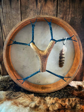 16’ Jackalope drum, Shaman drum, Small Size Drum, deer skin drum, Medicine drum