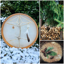 24” White Magic Drum,Deer spirit drum, Shamanic Drum, Medicine drum, Large size shaman-drum , Handmade drum