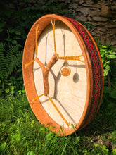 24” Sunflower Drum, Sunmandala drum, Shamanic Drum, Medicine drum, Large size shaman-drum , Handmade drum