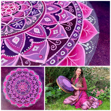 18” Rose Mandala drum, Shaman drum, deer skin drum, medium size drum, Medicine drum