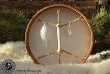 18’ White Magic drum, Shaman drum,  Small Size Drum, white deer skin drum, Medicine drum