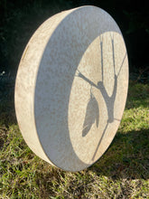 22” Wild Spirit Drum, spotted natural skin drum, Shamanic Drum, Medicine drum, Large size shaman-drum , Handmade drum