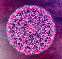 18” Rose Mandala drum, Shaman drum, deer skin drum, medium size drum, Medicine drum