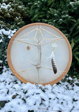 24” White Magic Drum,Deer spirit drum, Shamanic Drum, Medicine drum, Large size shaman-drum , Handmade drum