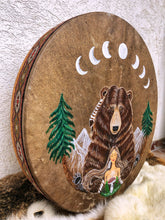 24”Bearspirit drum, Bearwoman Drum, Shamandrum, Medicine drum, Shaman-drum , Handmade drum, Large size drum, Hand drum, Medicine drum