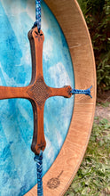 20’ Blue flower of Life drum, Shaman drum, deer skin drum, medium size drum, Medicine drum