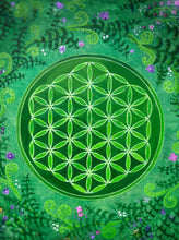 18” Green Spirit drum, Flower of Life Shaman drum, deer skin drum, medium size drum, Medicine drum