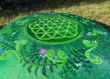 18” Green Spirit drum, Flower of Life Shaman drum, deer skin drum, medium size drum, Medicine drum