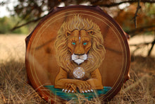 20” Bronze Lion Drum,Leo spirit drum, Shamanic Drum, Medicine drum, Large size shaman-drum , Handmade drum