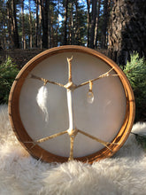 18’ White Magic drum, Shaman drum,  Small Size Drum, white deer skin drum, Medicine drum