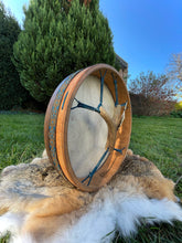 16’ Jackalope drum, Shaman drum, Small Size Drum, deer skin drum, Medicine drum