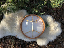 18’ White Magic drum, Shaman drum,  Small Size Drum, white deer skin drum, Medicine drum