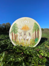 22”Magic Forest drum, Deer Spirit Drum, Shamandrum, Medicine drum, Shaman-drum , Handmade drum, Large size drum, Hand drum, Medicine drum