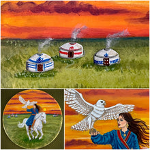 18” Horse-rider drum, Shaman drum, deer skin drum, medium size drum, Medicine drum