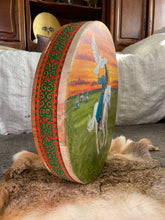 18” Horse-rider drum, Shaman drum, deer skin drum, medium size drum, Medicine drum