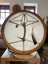 24” White Magic Drum,Deer spirit drum, Shamanic Drum, Medicine drum, Large size shaman-drum , Handmade drum