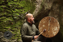 22” spotted natural skin drum , spirit drum, Shamanic Drum, Medicine drum, Large size shaman-drum , Handmade drum