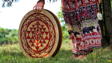 24”Sry Yantra Drum, Shamanic Drum, Medicine drum, Shaman-drum , Handmade drum, Large size drum
