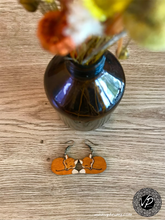 RedFox Earring, Handmade wooden earrings