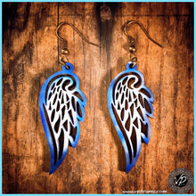 Wing Earring, Handmade wooden earrings